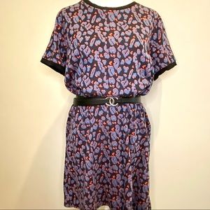 Primark Leopard Print Knit Tee Dress - Size 14 US
